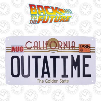 Back To the Future License Plate Official Replica - Figurine
